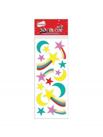 Ticon 3D Yıldızlar Sticker 276443