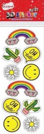 Ticon 3D-69 Puffy Sticker Emojiler