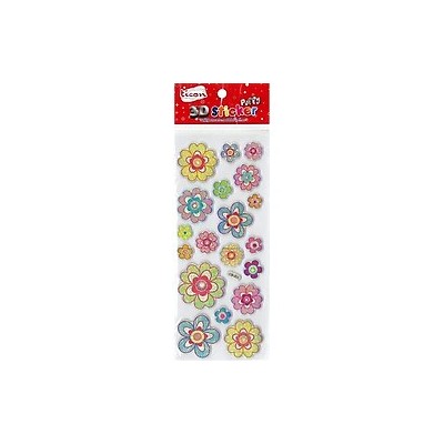 Ticon Sticker Puffy 348916 Kabartmalı Işlemeli Çiçek Sticker Ticon