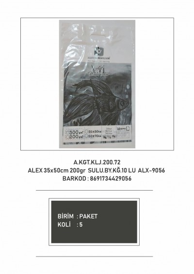 Alex Sulu Boya Kağıdı 35 X 50 Cm 200 Gr 10 Lü Alx-9056
