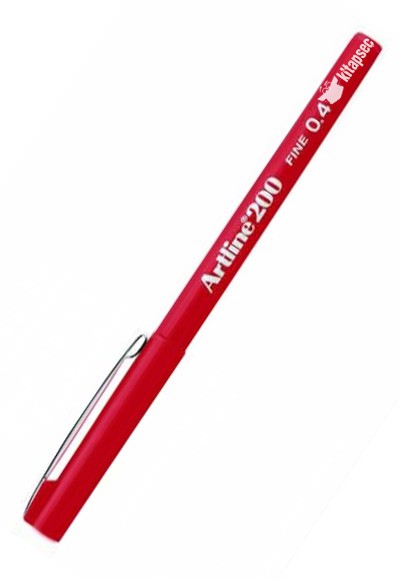 Artline 200N Fine Writing Pen Red